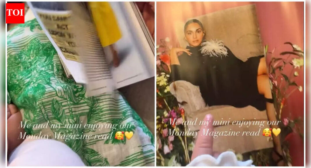 Kiara Advani flaunts daughter Saraayah’s tiny hands and feet in a sweet magazine-reading session | Kiara Advani flaunts daughter Saraayah’s tiny hands and feet in a sweet magazine-reading session |