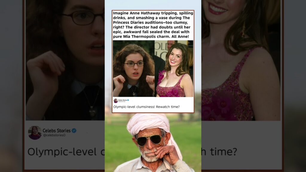 Anne Hathaway's Clumsy Princess Diaries Audition Fall Won the Role! Iconic Glow-Up