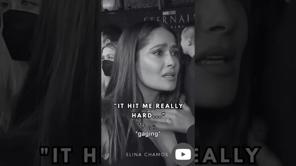 Salma Hayek's emotional moment seeing a Latina family dress as her #eternals #marvel