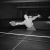 Marty Reisman practicing in New York in 1951.