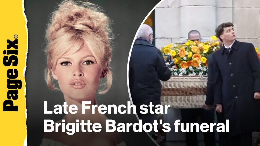 Late French star Brigitte Bardot’s coffin arrives at church for funeral Late French star Brigitte Bardot's coffin arrives at church for funeral