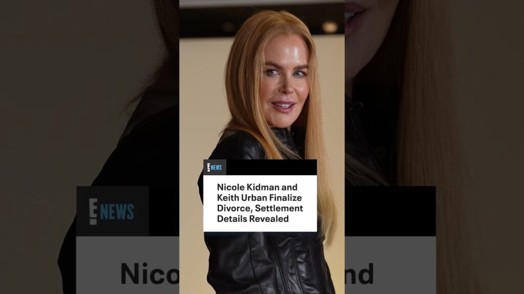 Nicole Kidman and Keith Urban have finalized their divorce