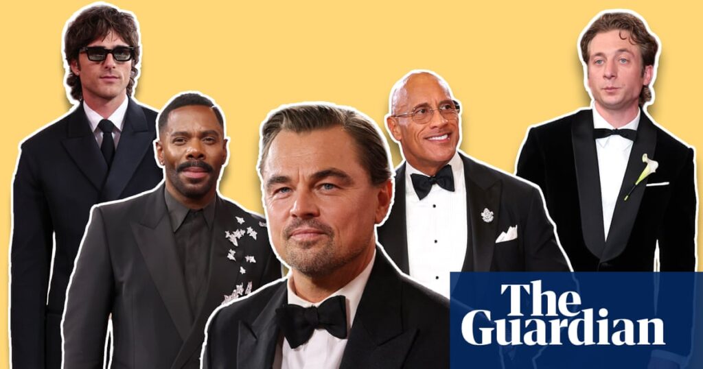 March of the penguins: the Golden Globes red carpet marks the return of the staid black suit | Golden Globes 2026