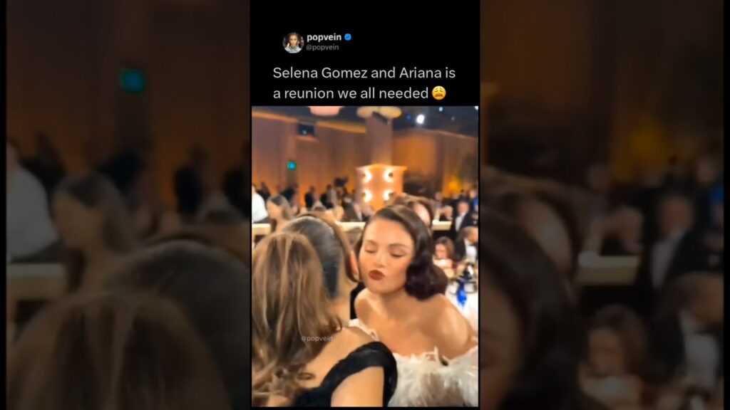 Selena Gomez and Ariana Grande is a reunion we all needed at the Golden Globes 2026 😭🩷 Selena Gomez and Ariana Grande is a reunion we all needed at the Golden Globes 2026 😭🩷