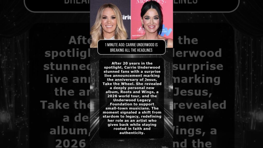 1 MINUTE AGO Carrie Underwood Is Breaking All The Headlines #shorts