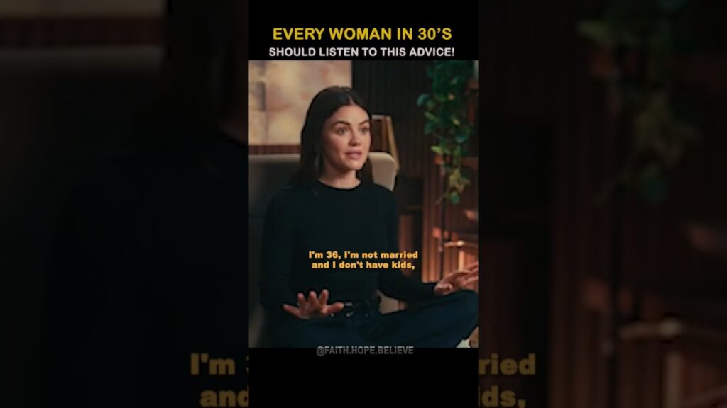 LUCY HALE’S ADVICE EVERY WOMAN IN HER 30S NEEDS TO HEAR.#lucyhale  #andréduqum #knowthyself