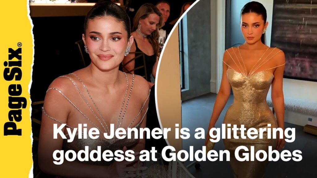 Kylie Jenner is a glittering goddess at the Golden Globes 2026