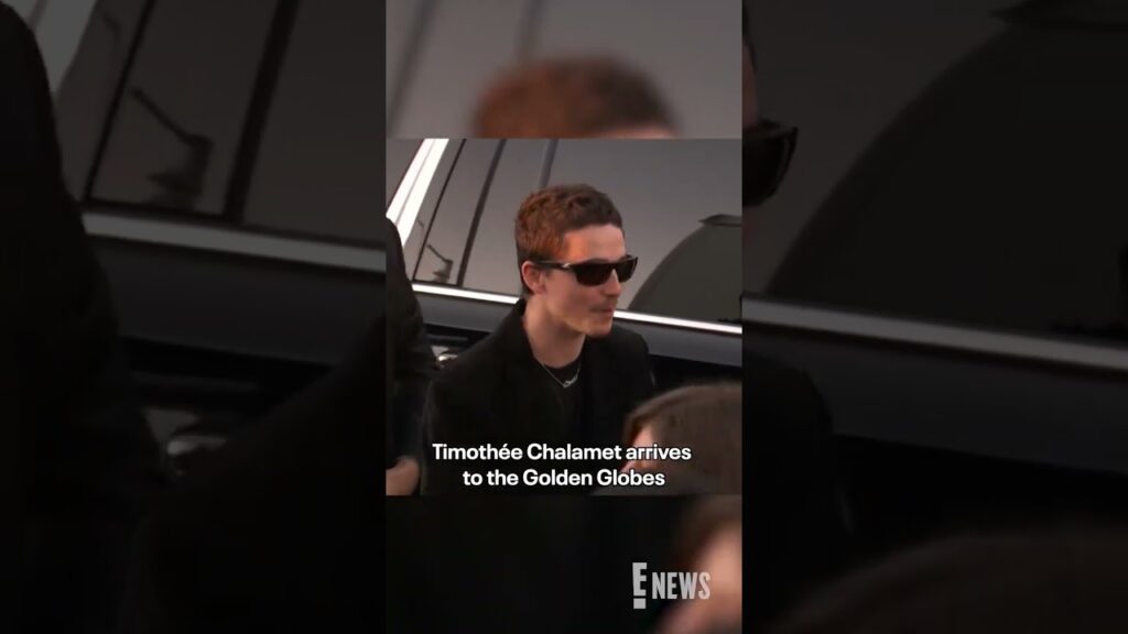 Timothée Chalamet arrives at the #GoldenGlobes. #AwardsSeason