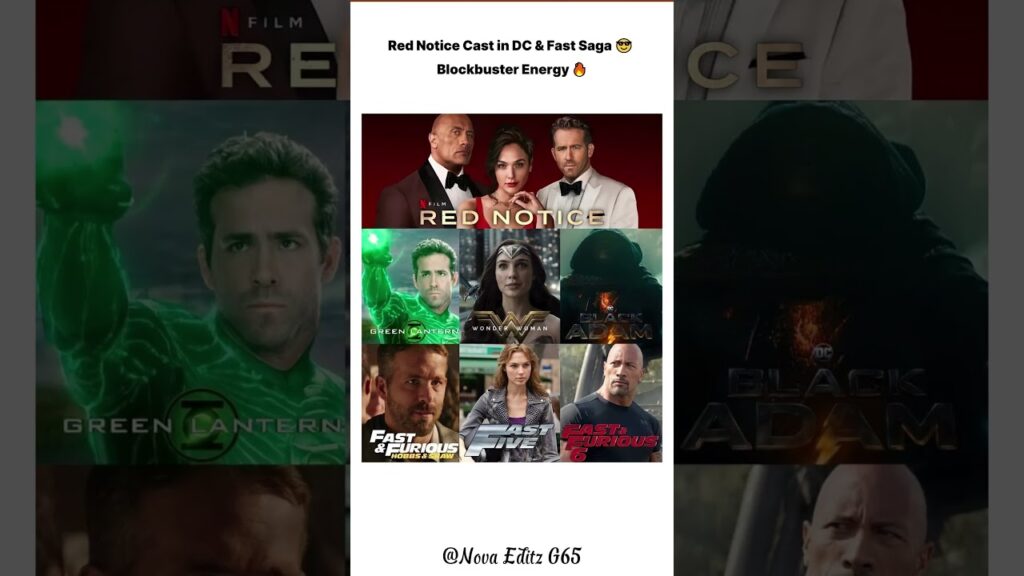 Red Notice vs DC & Fast Furious 😱 Ultimate Hollywood Multiverse