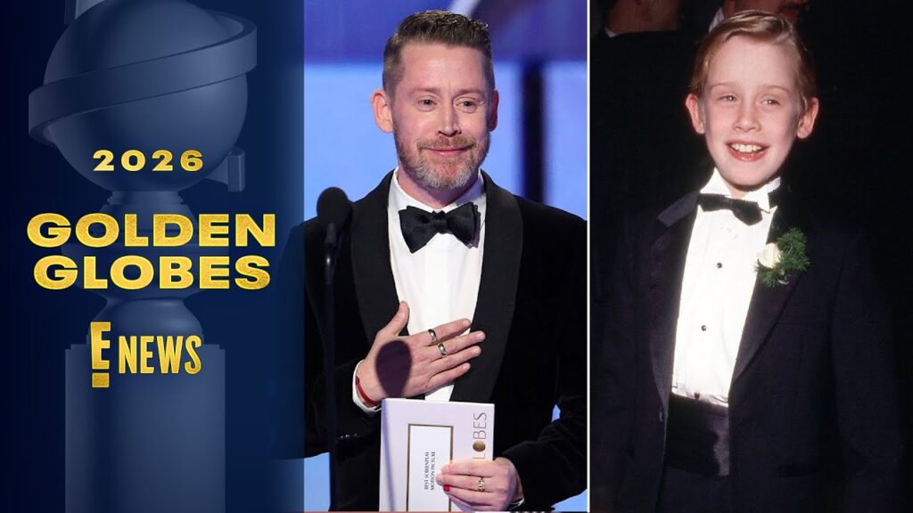 Macaulay Culkin Returns to Golden Globes for First Time in 35 Years | E! News Macaulay Culkin Returns to Golden Globes for First Time in 35 Years | E! News