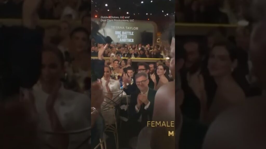 Teyana Taylor wins at the #GoldenGlobes AND meets Julia Roberts. #AwardsSeason