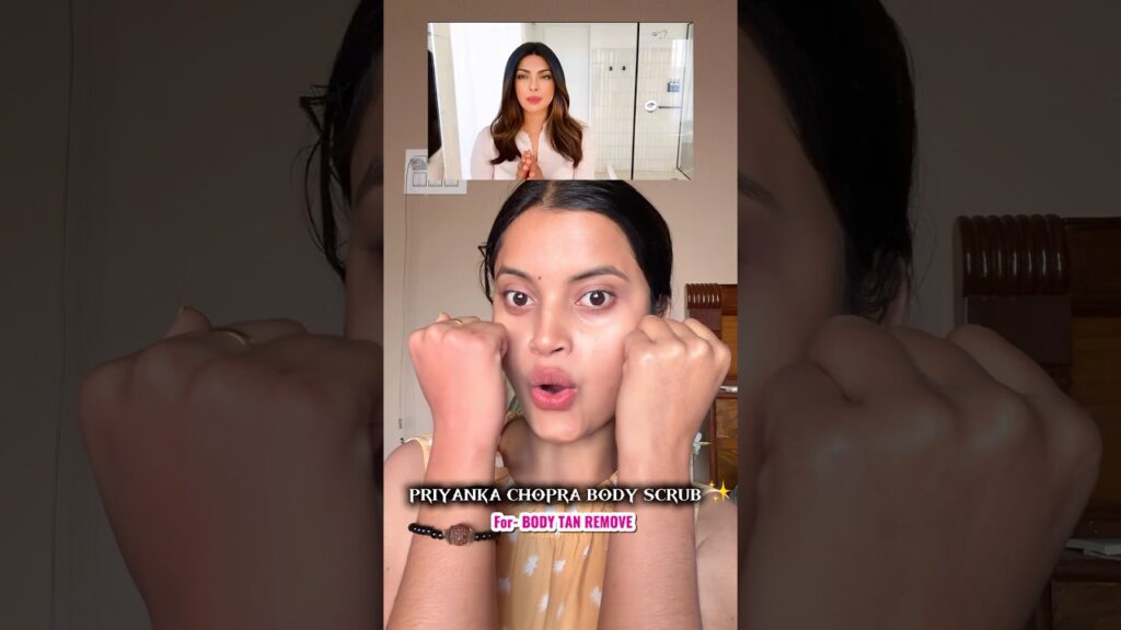 Priyanka Chopra’s DIY body scrub😍 #priyankachopra #bodyscrub #skincare #beauty #celebrity #shorts