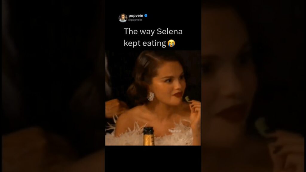 The way Selena Gomez kept eating 😭