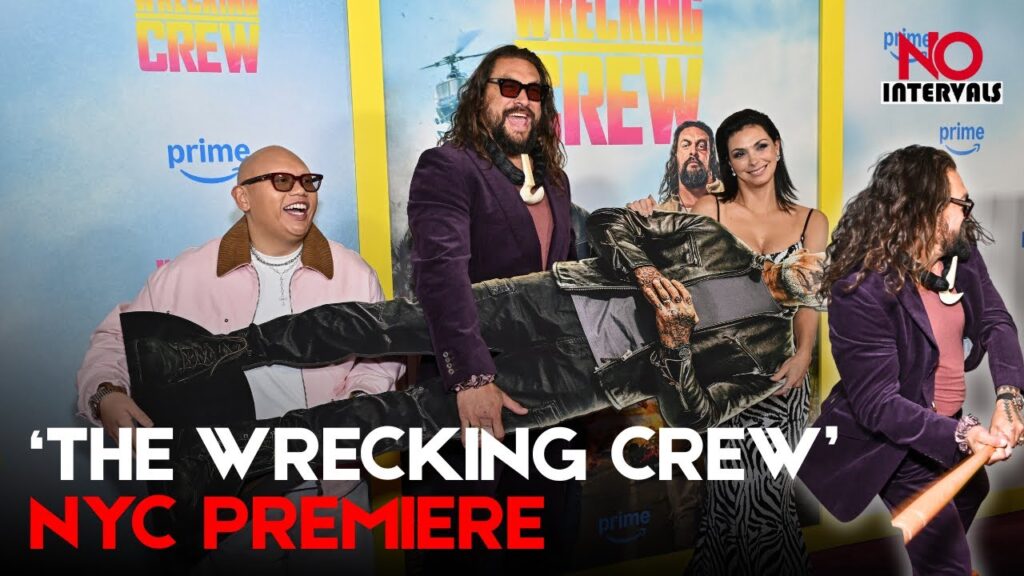 Jason Momoa, Dave Bautista, Jacob Batalon & Morena Baccarin Attend 'The Wrecking Crew' NYC Premiere