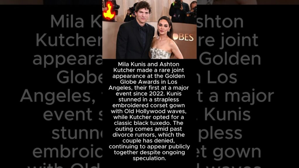 Mila Kunis and Ashton Kutcher made a rare