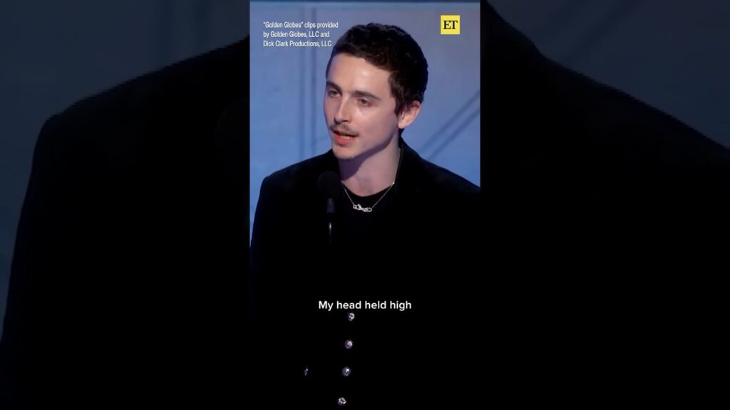 Timothée Chalamet shares what makes his first #GoldenGlobes win "that much sweeter."