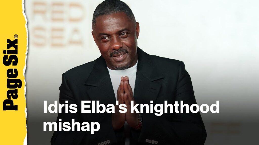 Idris Elba's 'embarrassing' mishap almost made him miss out on knighthood