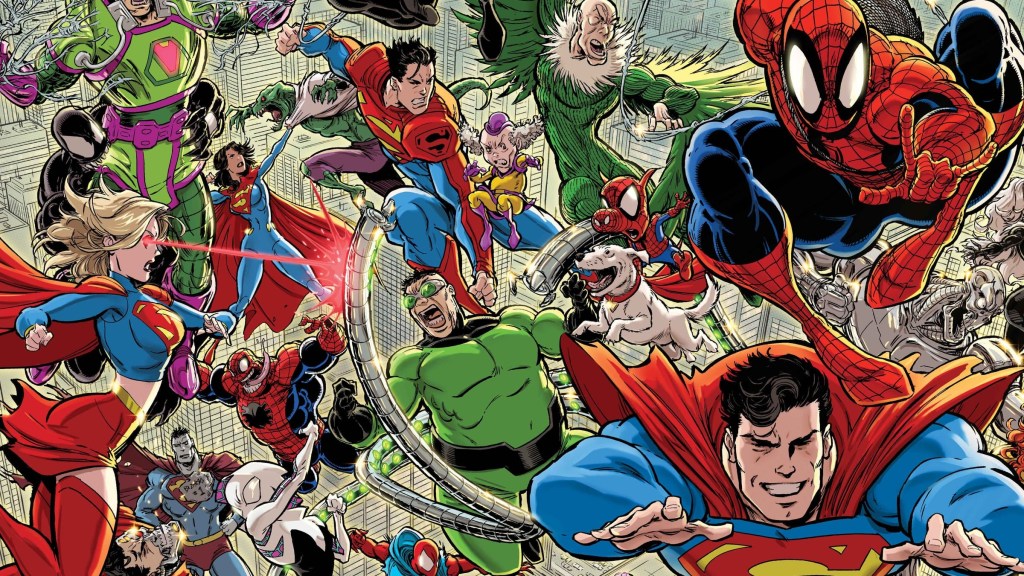 Massive Spider-Man Superman Spread