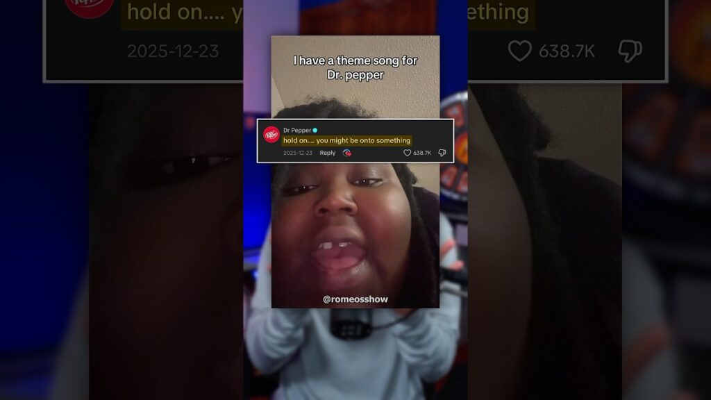 TikTok Jingle Becomes a Dr Pepper Ad 🔥 TikTok Jingle Becomes a Dr Pepper Ad 🔥