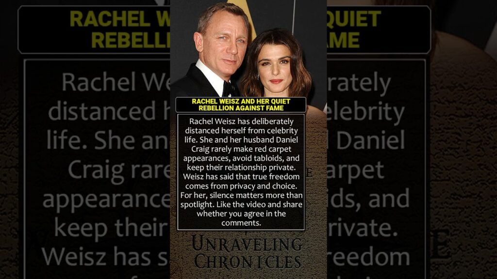 💔RACHEL WEISZ AND HER QUIET REBELLION AGAINST FAME