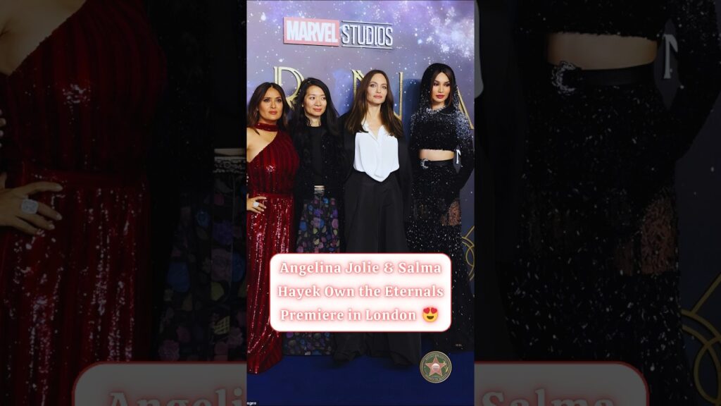 Angelina Jolie & Salma Hayek Own the Eternals Premiere in London 😍 #angelinajolie #hollywood