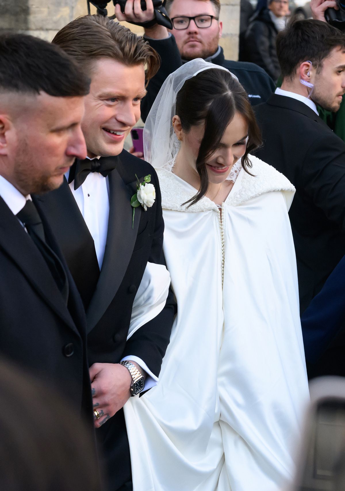 The pair tied the knot in December