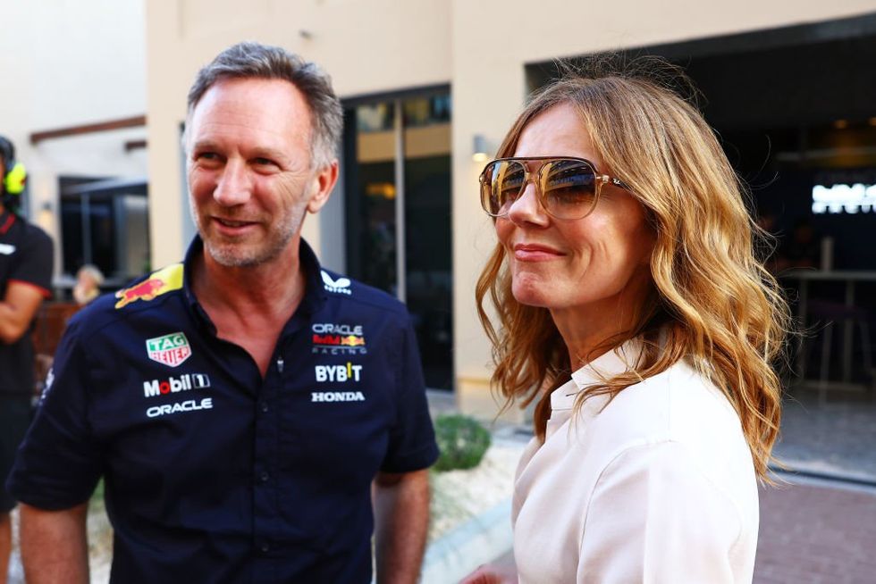 Geri Halliwell and Christian Horner