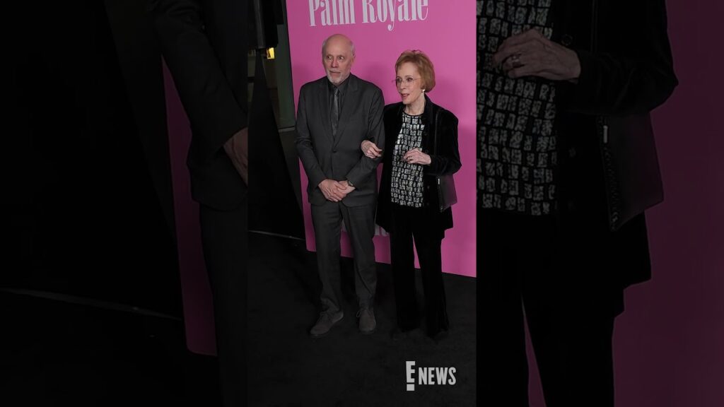Carol Burnett and Brian Miller pose together at the "Palm Royale" season 2 finale event. 😍