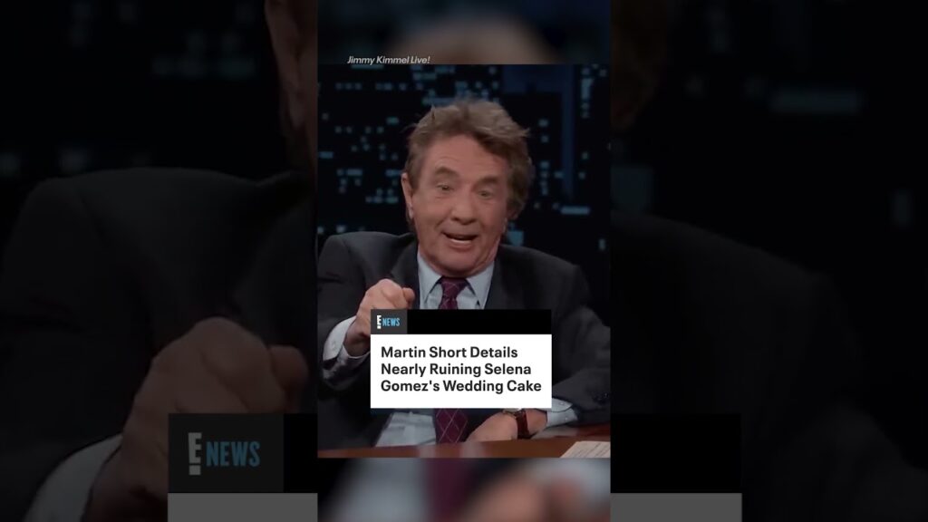 Martin Short recalls nearly ruining Selena Gomez's wedding cake. (🎥: Jimmy Kimmel Live!)