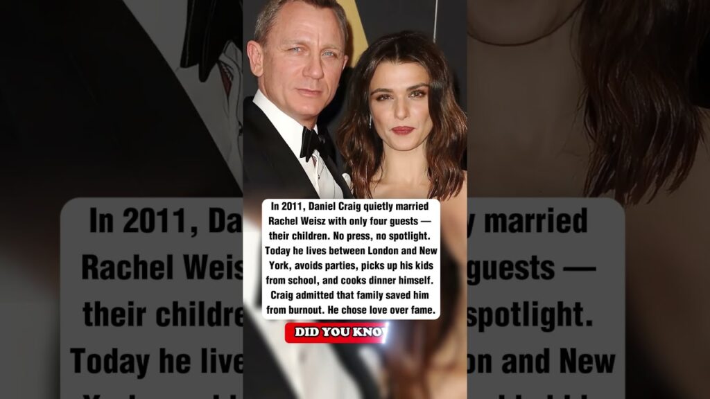 He married Rachel Weisz and completely disappeared from parties