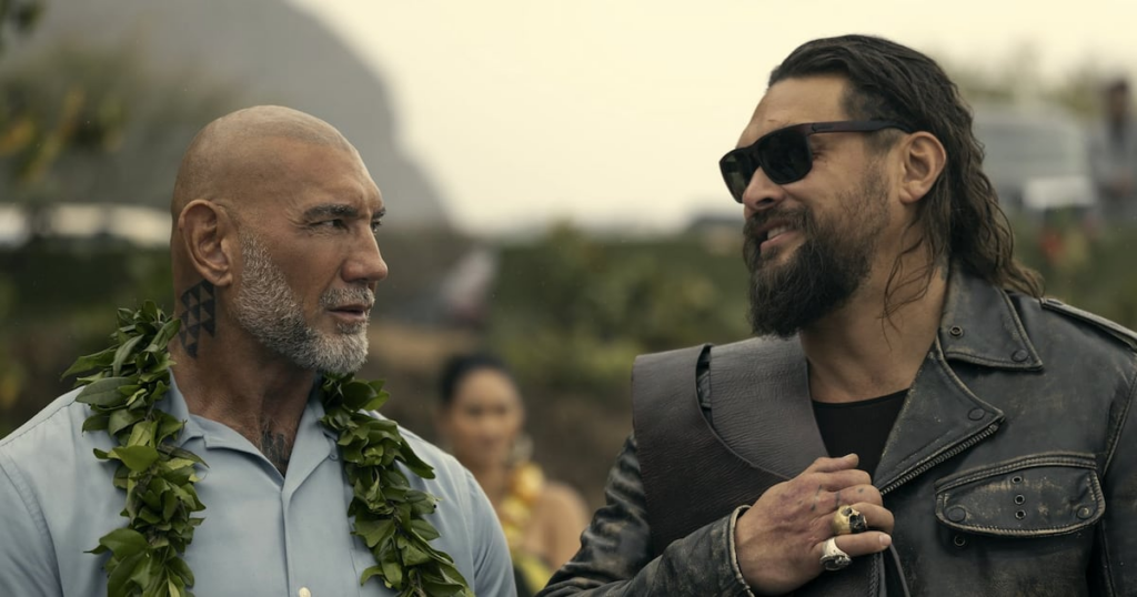 Jason Momoa and Dave Bautista Are Perfect Action-Movie Bros Jason Momoa and Dave Bautista Are Perfect Action-Movie Bros
