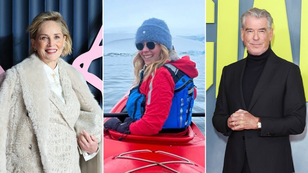 Sharon Stone, Pierce Brosnan support woman's solo row across the Atlantic