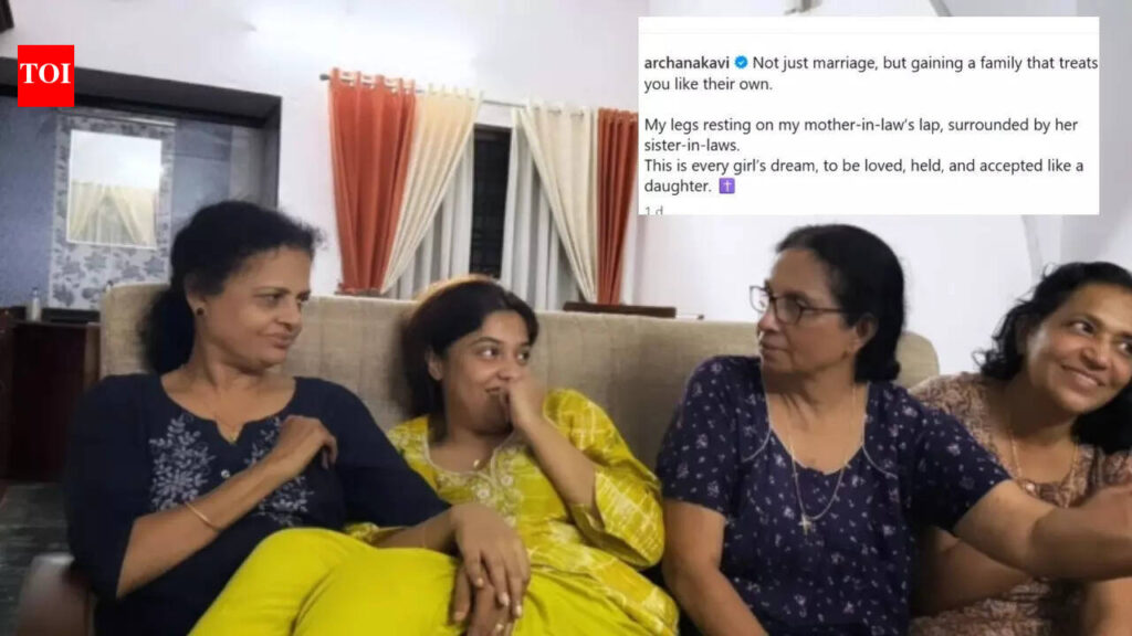 'This is every girl’s dream': Archana Kavi on marriage; Shares emotional note about in-laws |