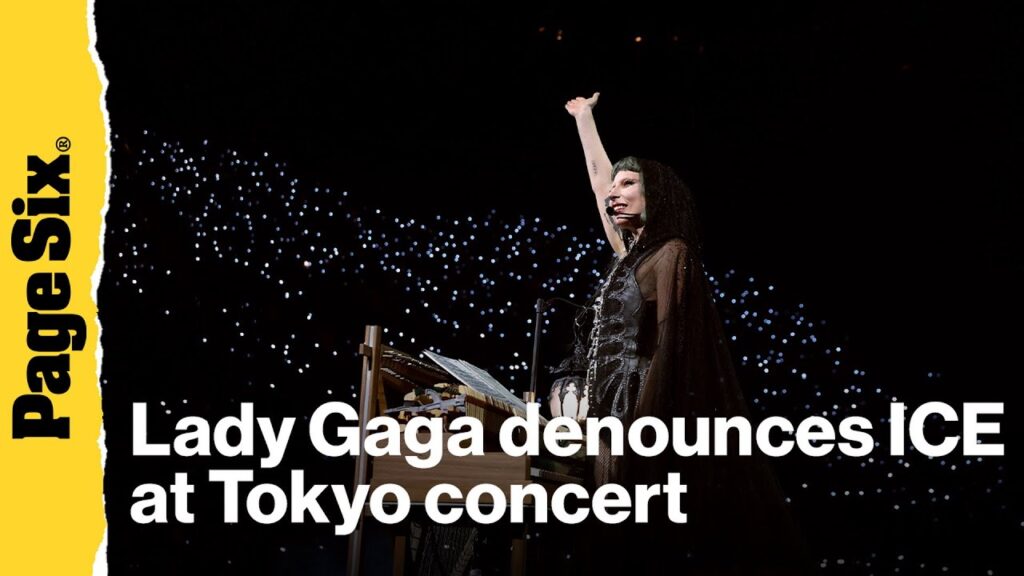 Lady Gaga pauses Tokyo concert to denounce ICE Lady Gaga pauses Tokyo concert to denounce ICE