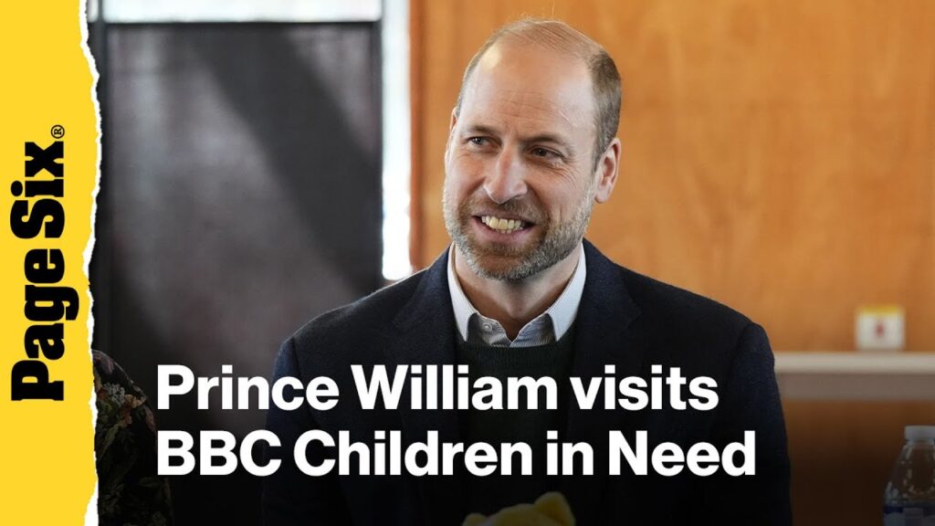 Prince William visits young people who are supported by BBC Children in Need