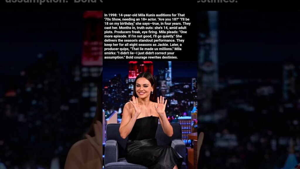 Mila Kunis tricks producers at 14, becomes TV Icon Overnight #viral #shorts
