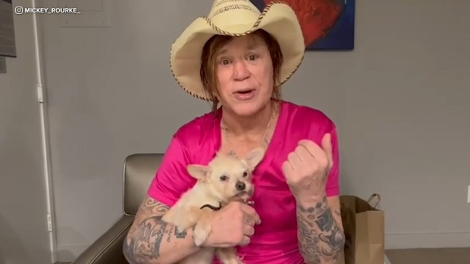 Mickey Rourke says GoFundMe set up to help him avoid eviction is not him: ‘If you gave money, get it back’ Mickey Rourke says GoFundMe set up to help him avoid eviction is not him: 'If you gave money, get it back'