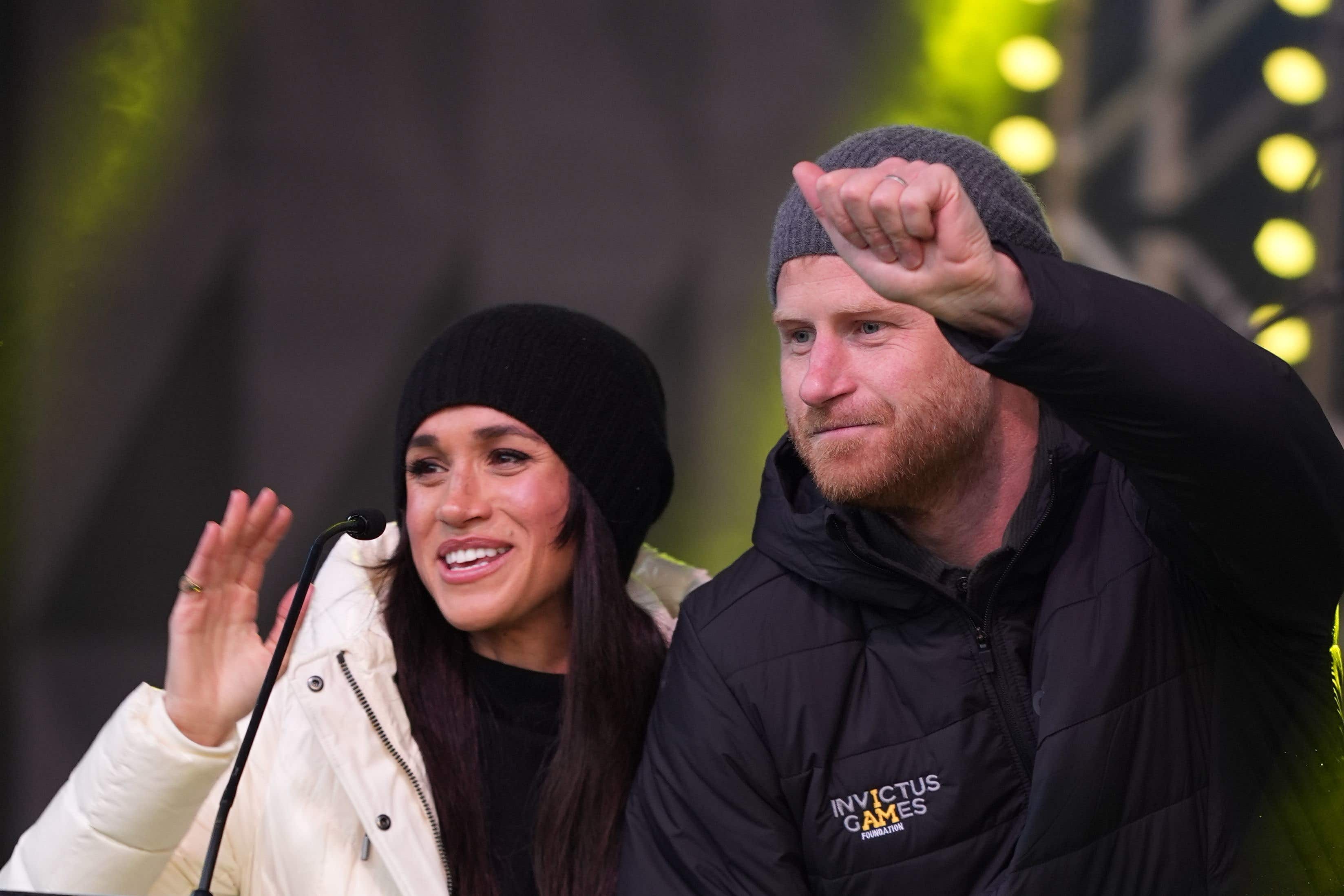 Meghan and Harry putting on a united front