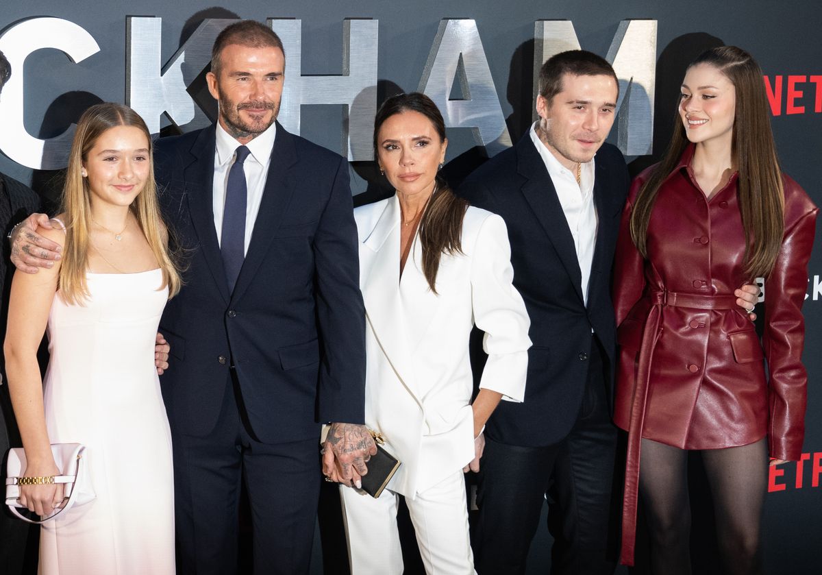 brooklyn and family at netflix premiere