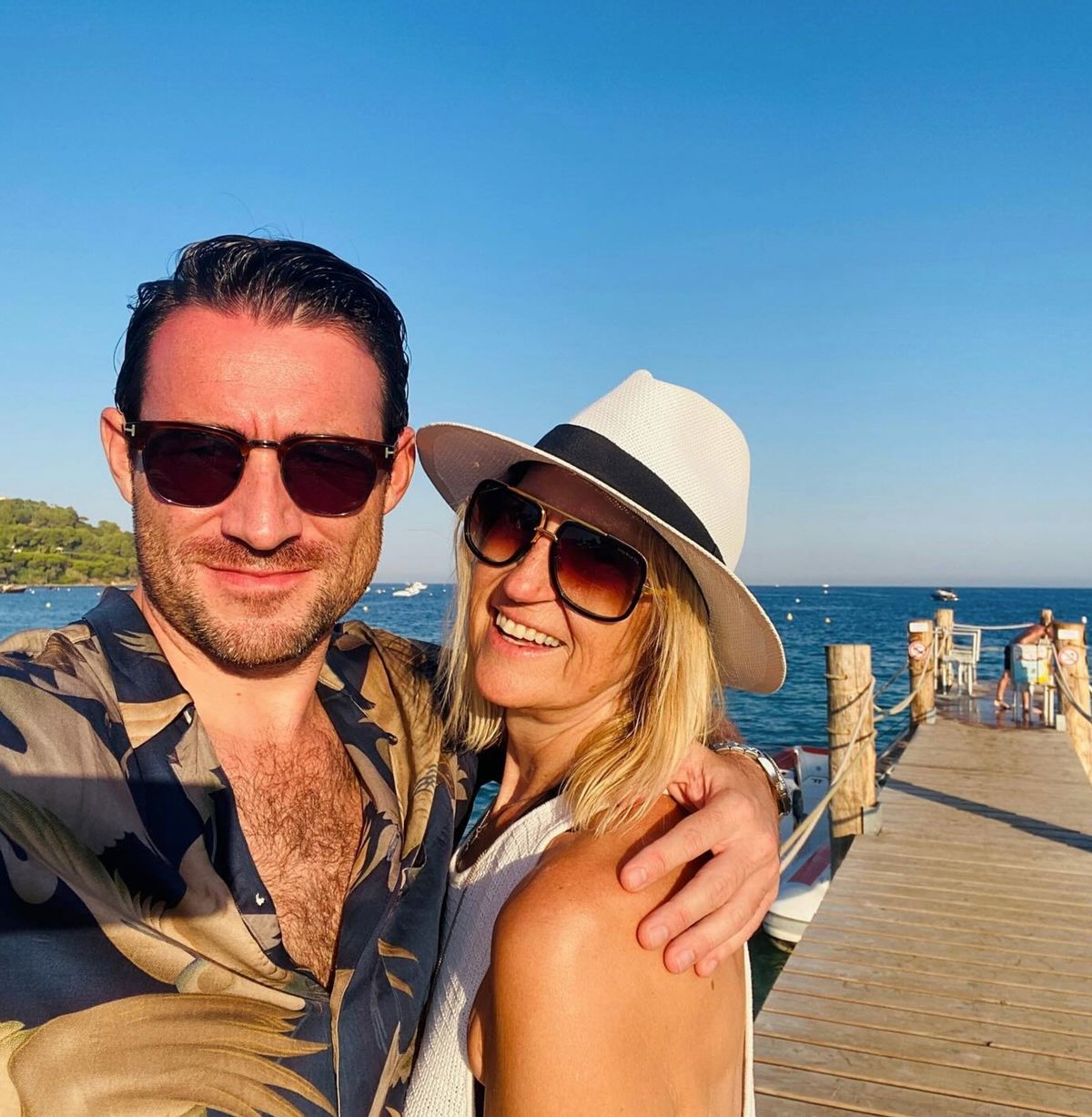 carol mcgiffin and husband mark cassidy in sunny selfie
