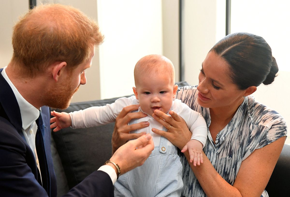 Prince Harry and Meghan Markle, with their son Archie