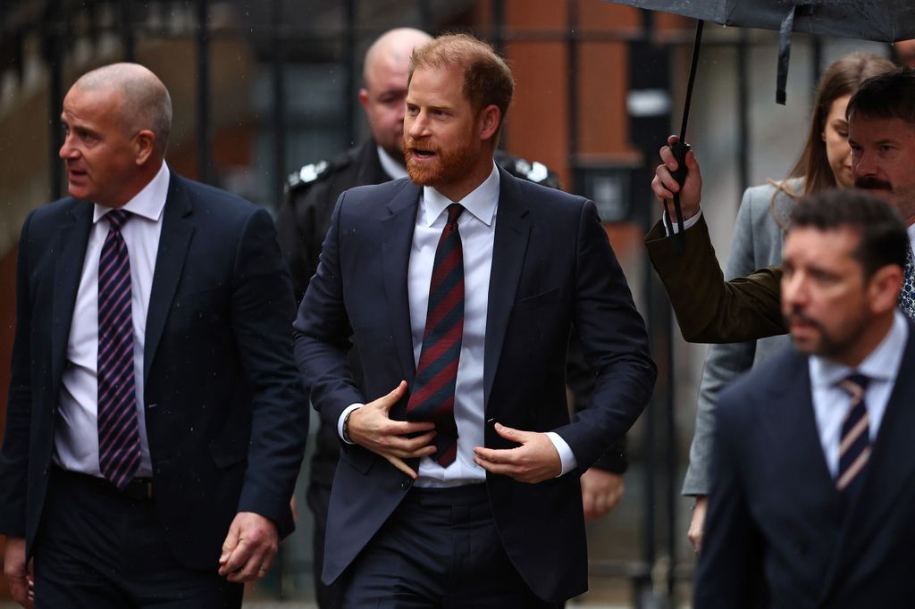 Prince Harry arriving at court 