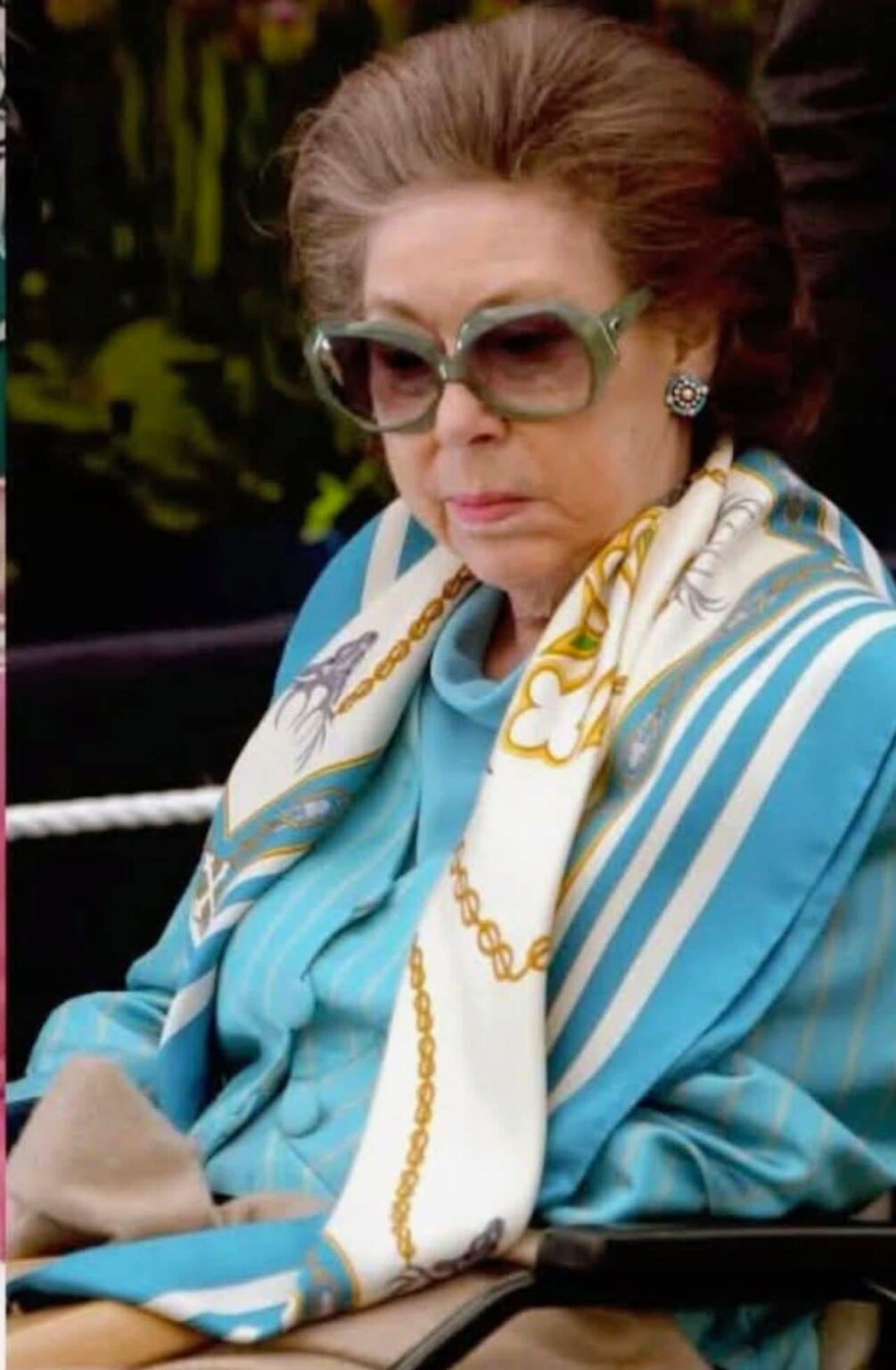 Princess Margaret of the United Kingdom in 2001, after the stroke that left her confined to a wheelchair. 1930–2002.