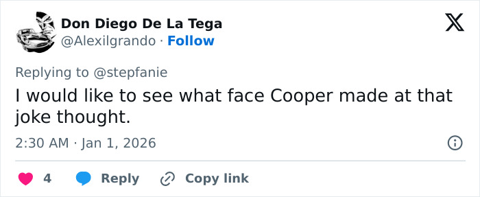 Screenshot of a tweet commenting on Amy Sedaris's transphobic jab during CNN's New Year's Eve broadcast.