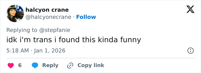 User comment on social media reacting to Amy Sedaris transphobic jab during CNN’s New Year's Eve broadcast.