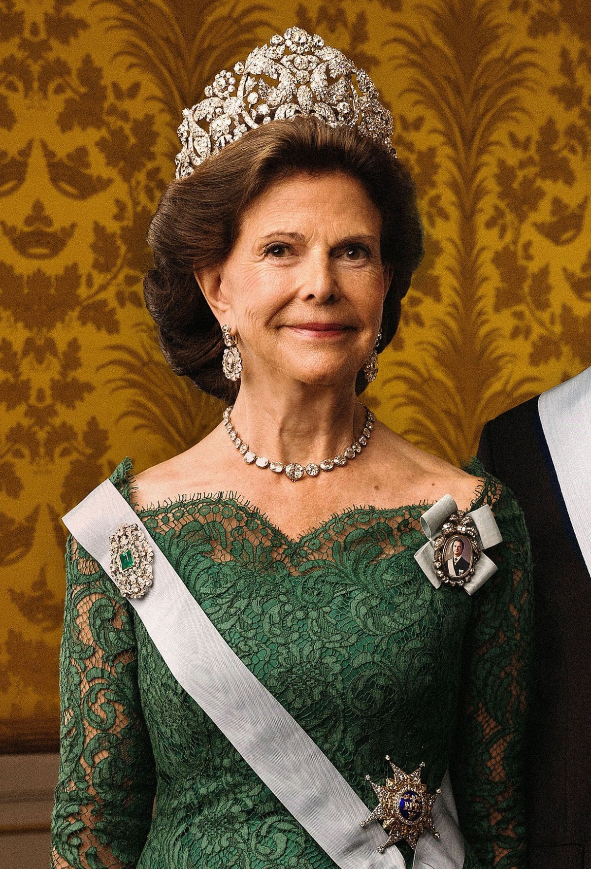 The King and Queen of Sweden are pictured in a new set of gala portraits, released on January 7, 2026 (Elisabeth Toll/Royal Court of Sweden)