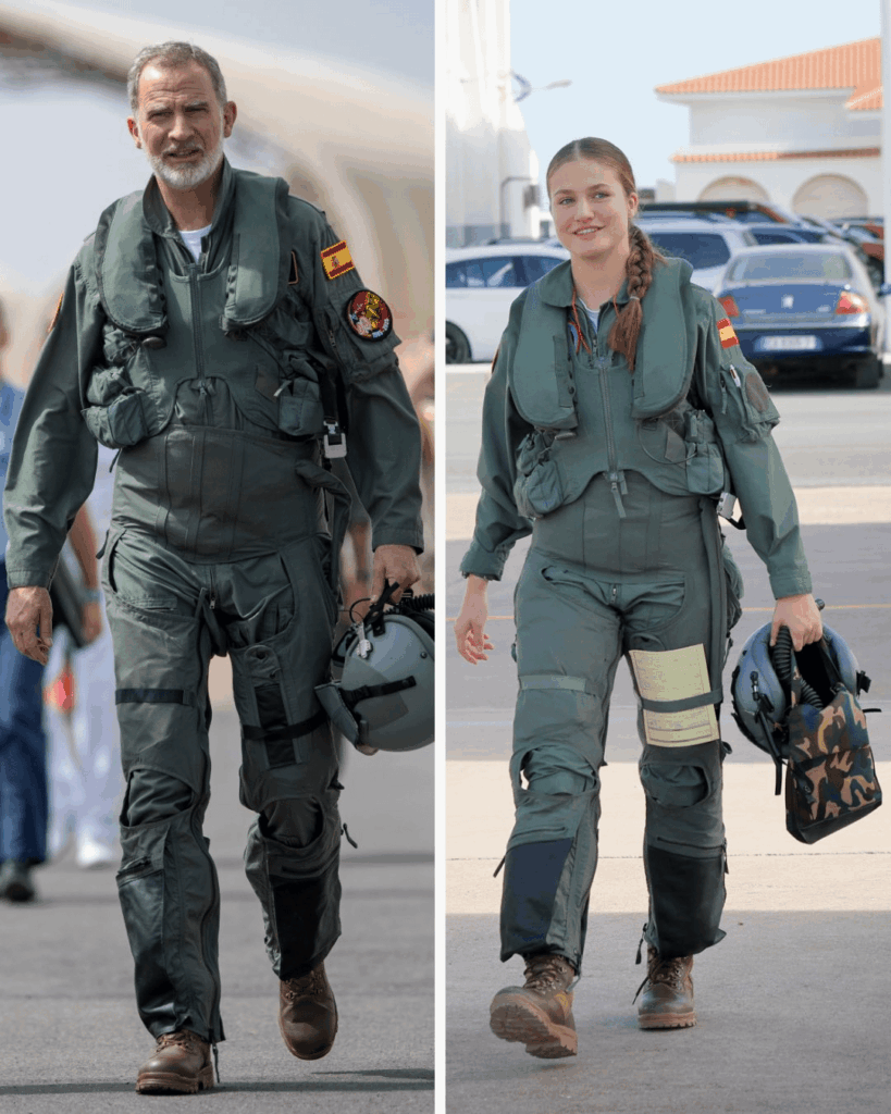 Spanish Royal Family celebrates 'Military Easter' by sharing twinning photos of Leonor and Felipe flying