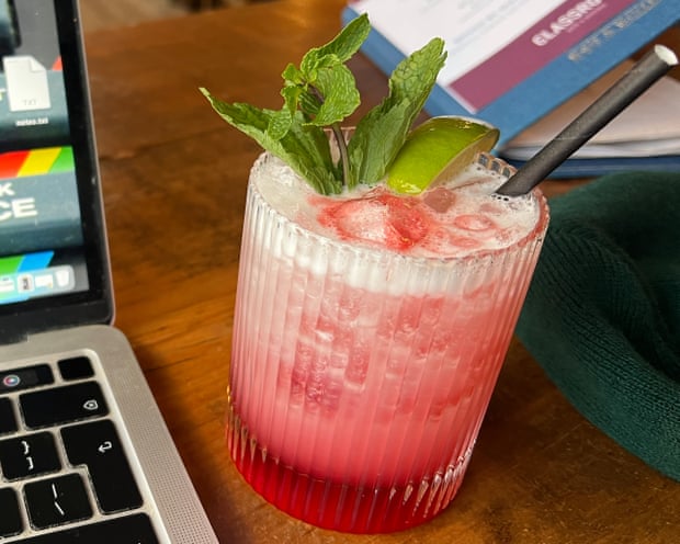 A drink at a bar in Nairn