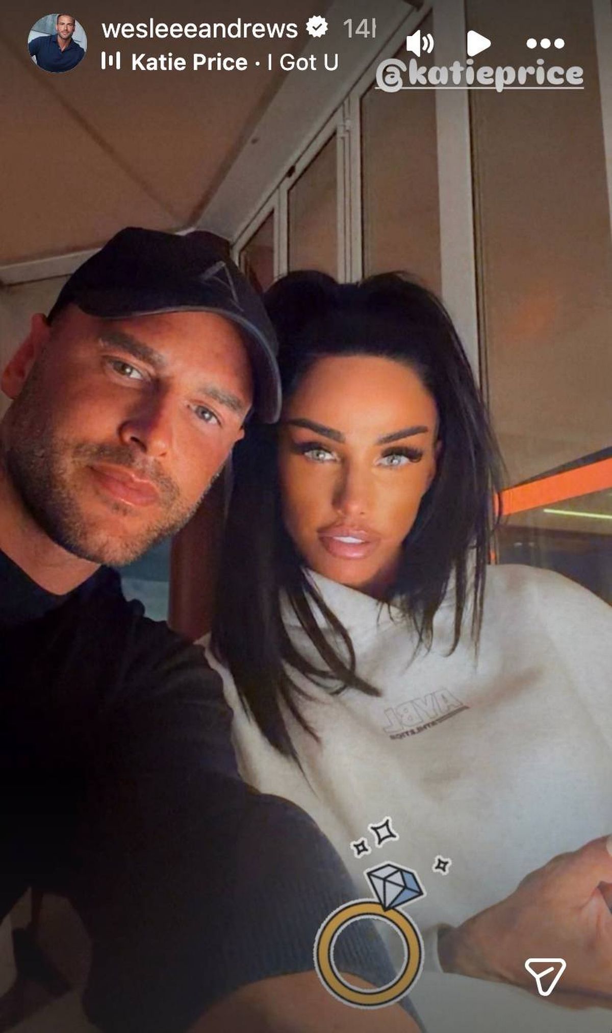 Katie with her new man Lee Andrews