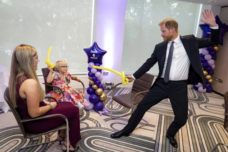 An alleged stalker was able to enter the ‘secure zone’ when Prince Harry attended the Well Child Awards in London in September (Aaron Chown/PA)